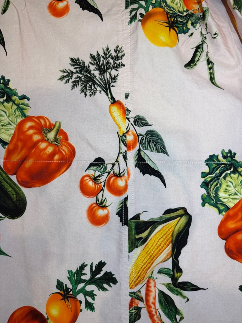 Maeve High-Rise Printed Crop Wide-Leg Pants garden veg print Anthropologie US10 - Picture 12 of 13